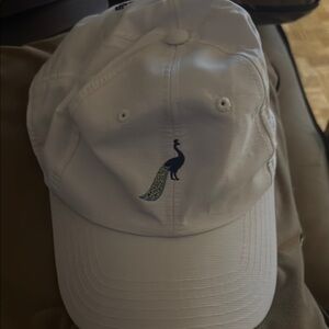 White Golf Hat Ergonomic Group